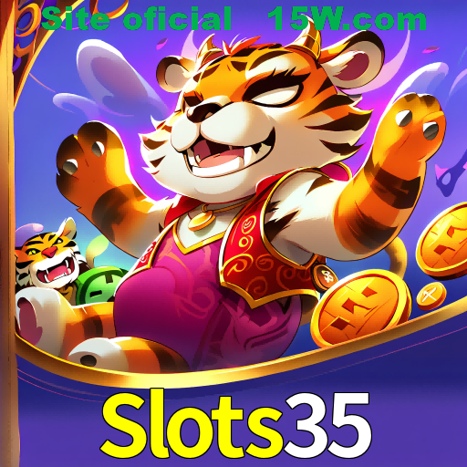 Imagem promocional da Slots35 mostrando a plataforma e suas vantagens